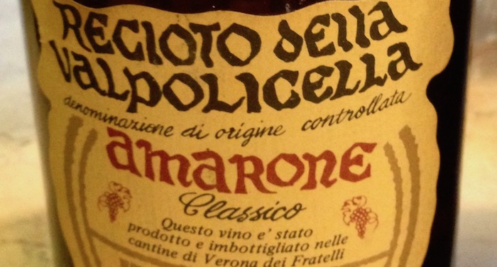 Recioto Amarone vintage 1980