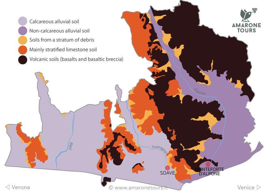 soave wine region soil map
